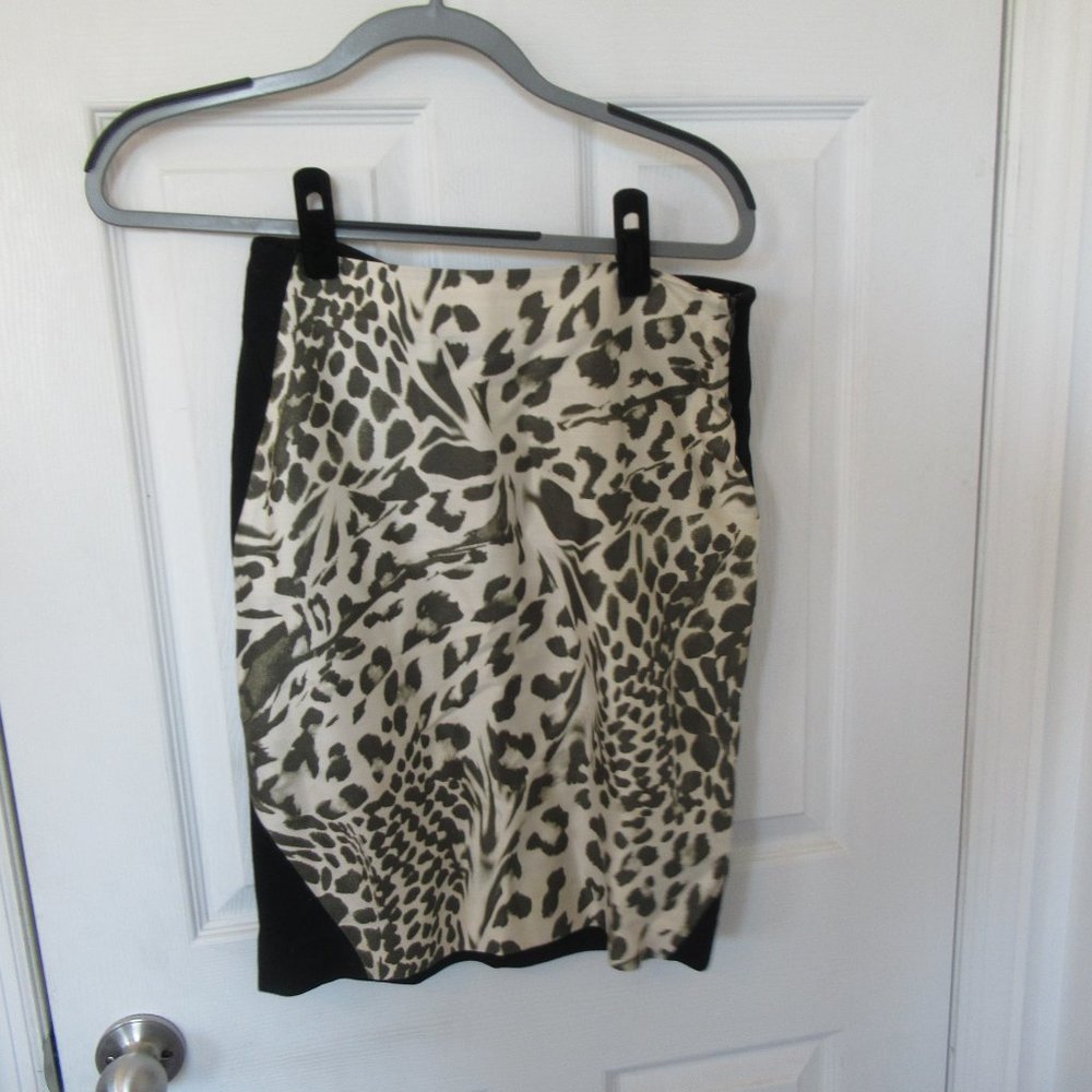 DVF Mixed Animal Print Pencil Skirt